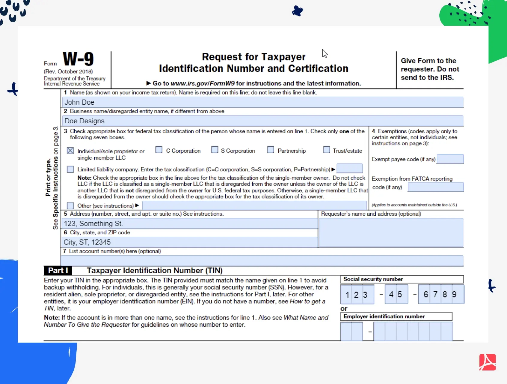 Free Printable W 9 Form Sc Download Free Printable W 9 Form Sc 