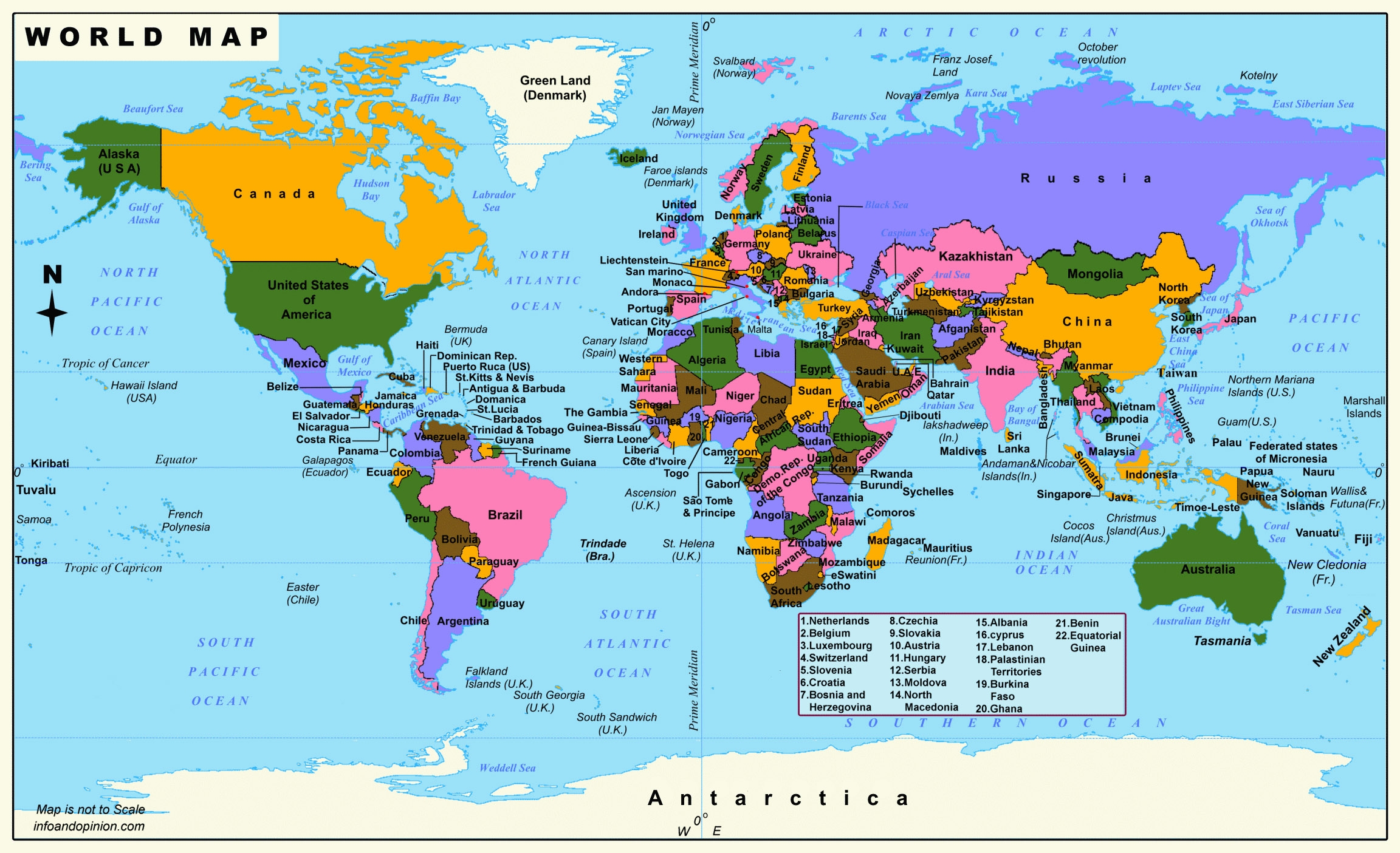 Free Printable World Map Pdf