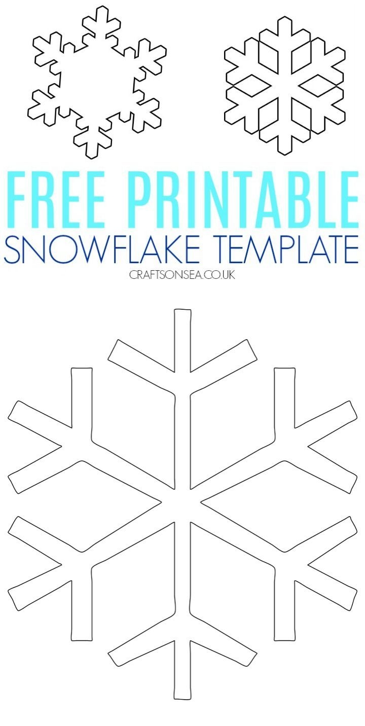 Snowflake Template Printable