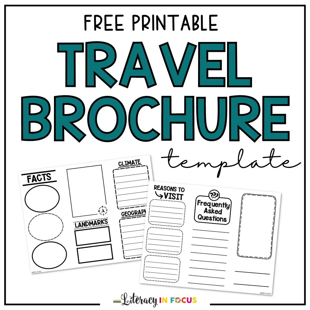 Free Travel Brochure Template Printable PDF Literacy In Focus