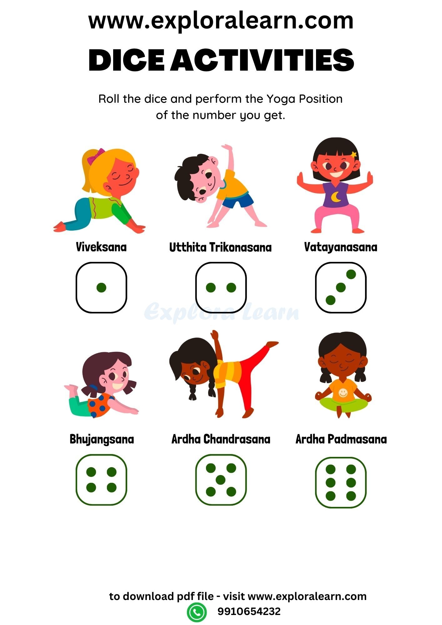 Free Worksheets Fun Brain Gym Exercises For Kids Ages 2 6 