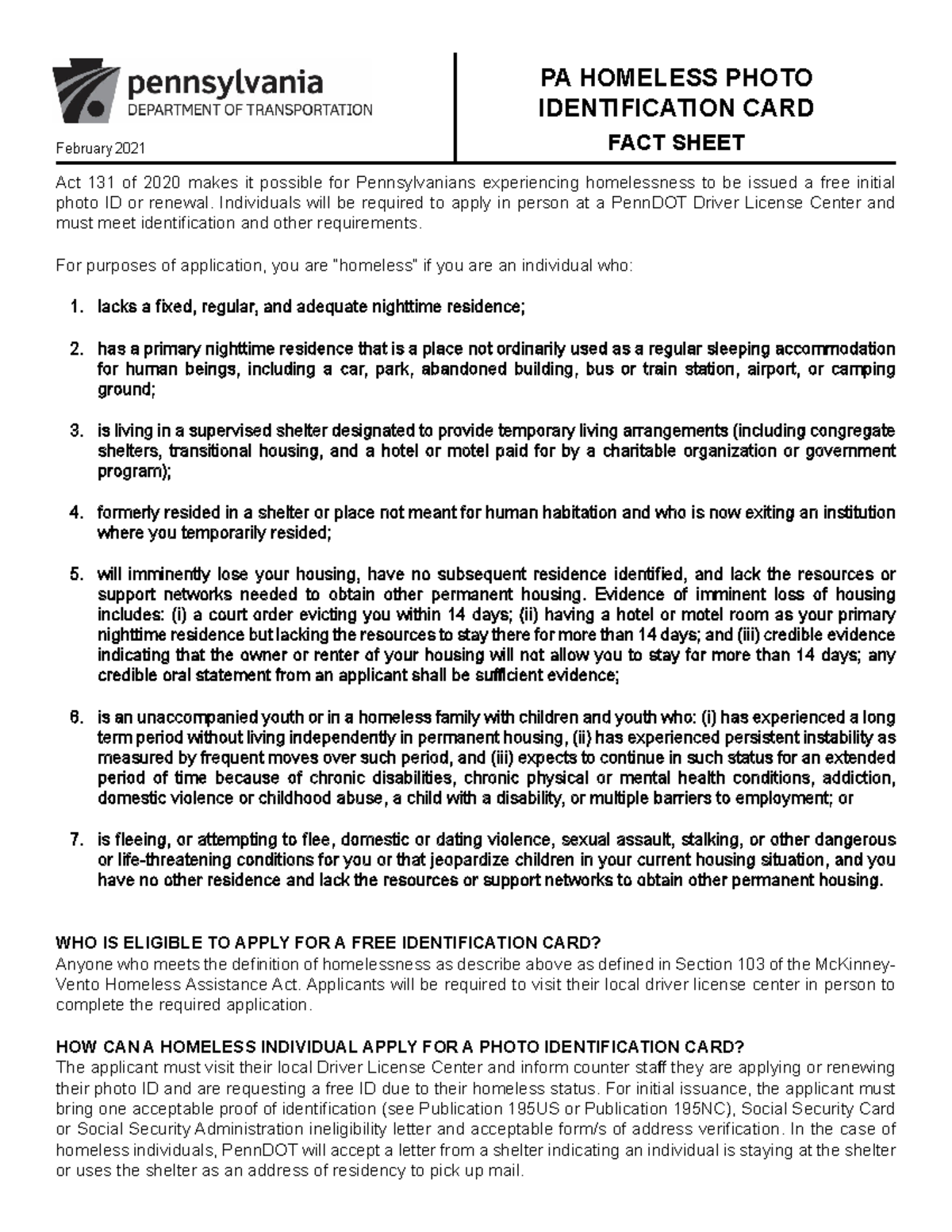 FS Homeless ID Essential Info amp Process For Section A Course B2 