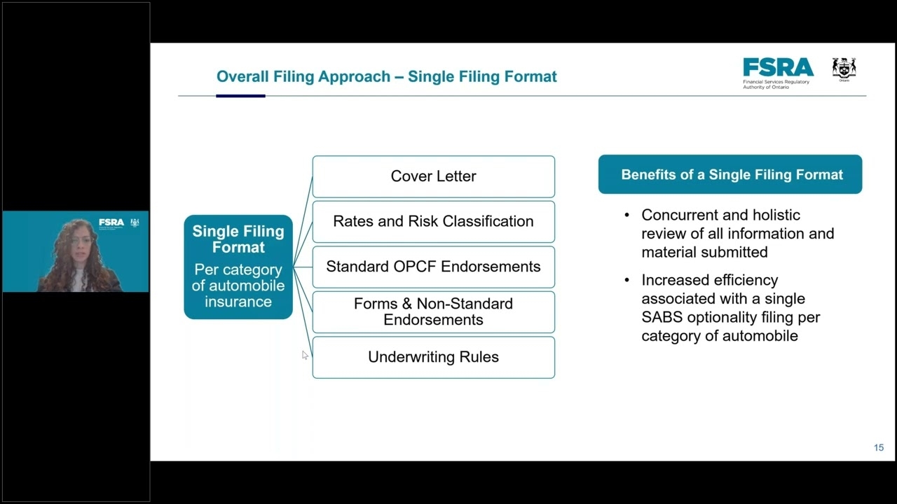 FSRA s Webinar On Filing Submissions For Changes In Statutory 