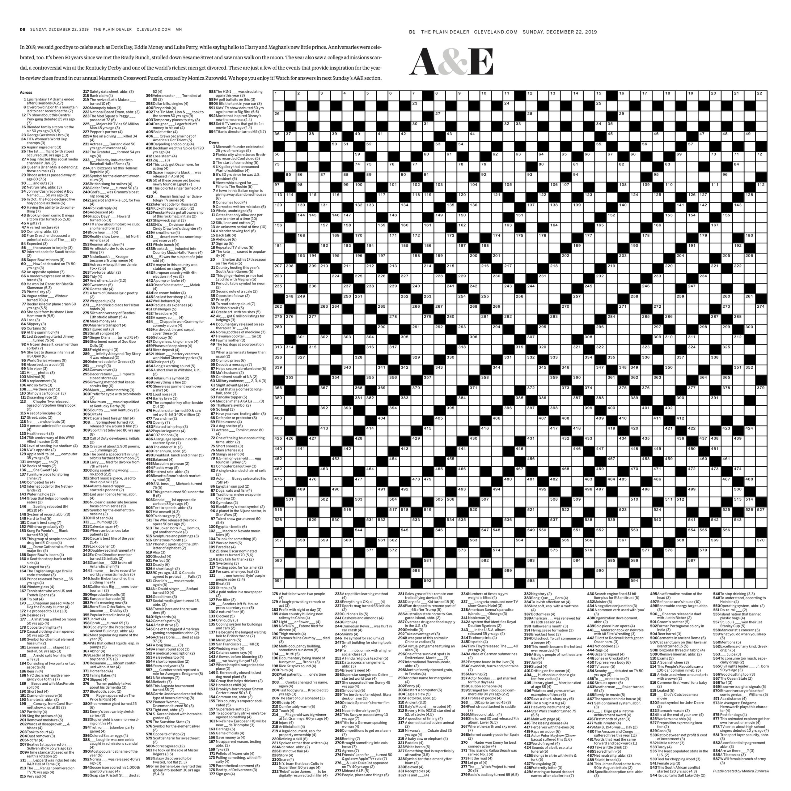 Big Printable Crossword Puzzles