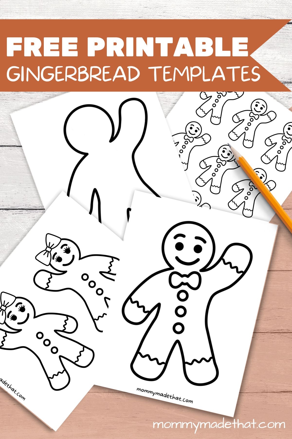 Gingerbread Template Printable Free