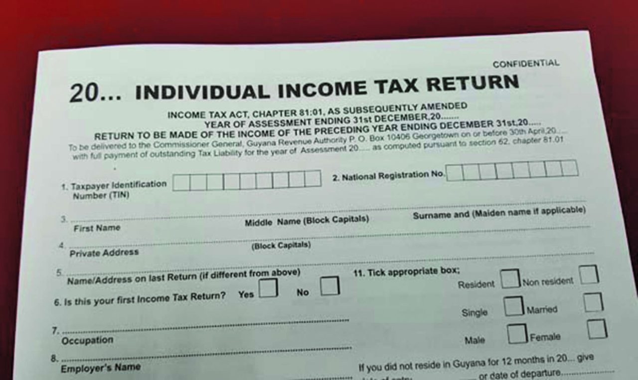 Gra Forms Income Tax