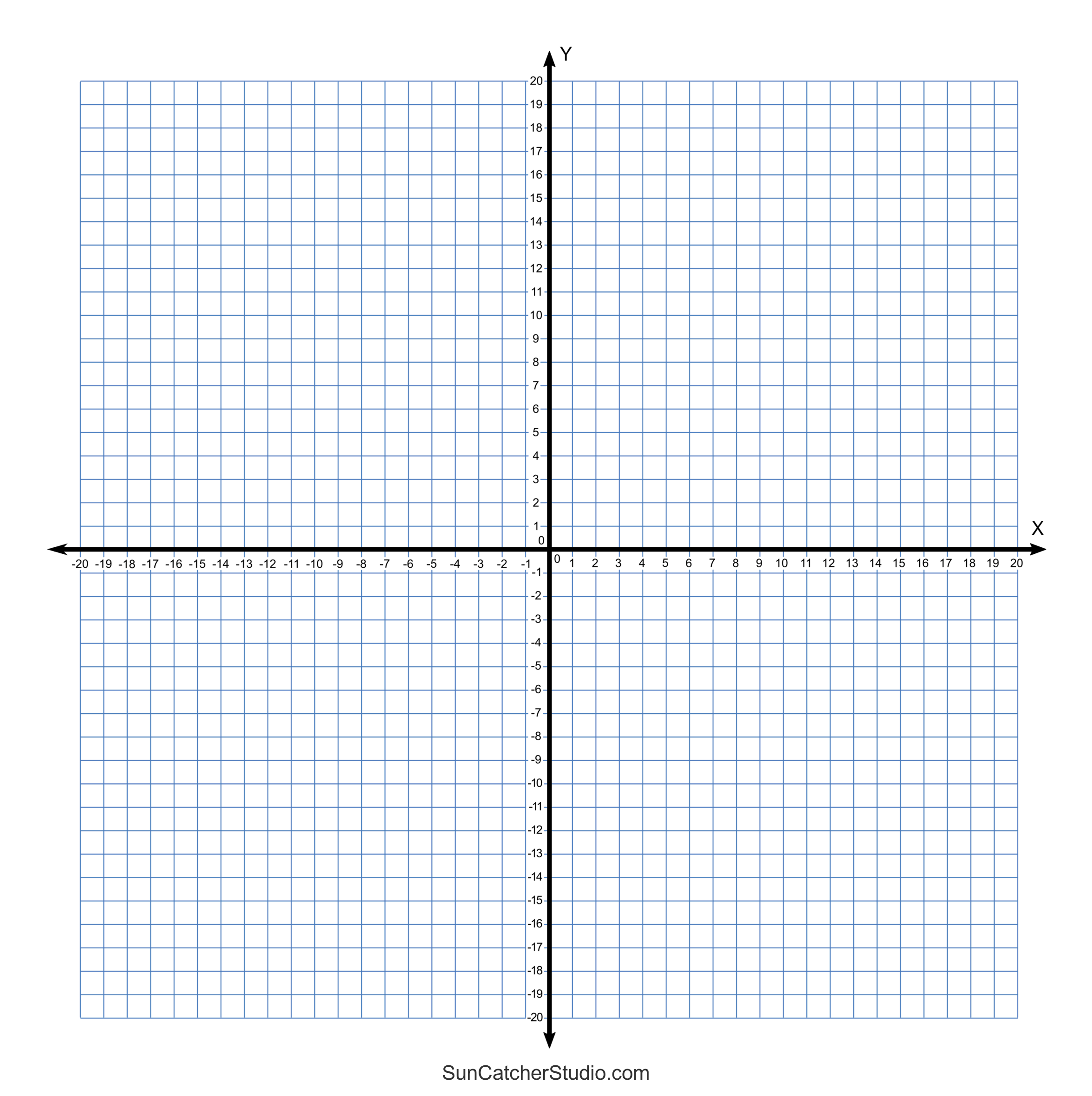 Printable Graphing Paper With Numbers
