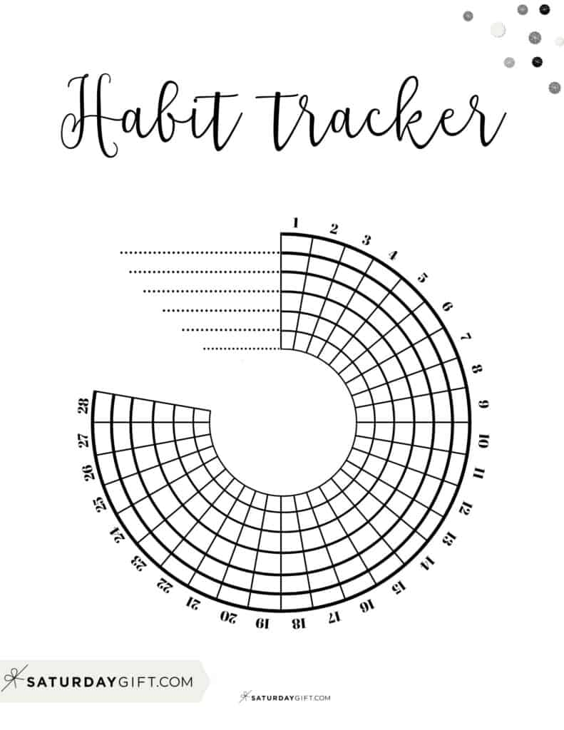 Free Printable Habit Tracker Template