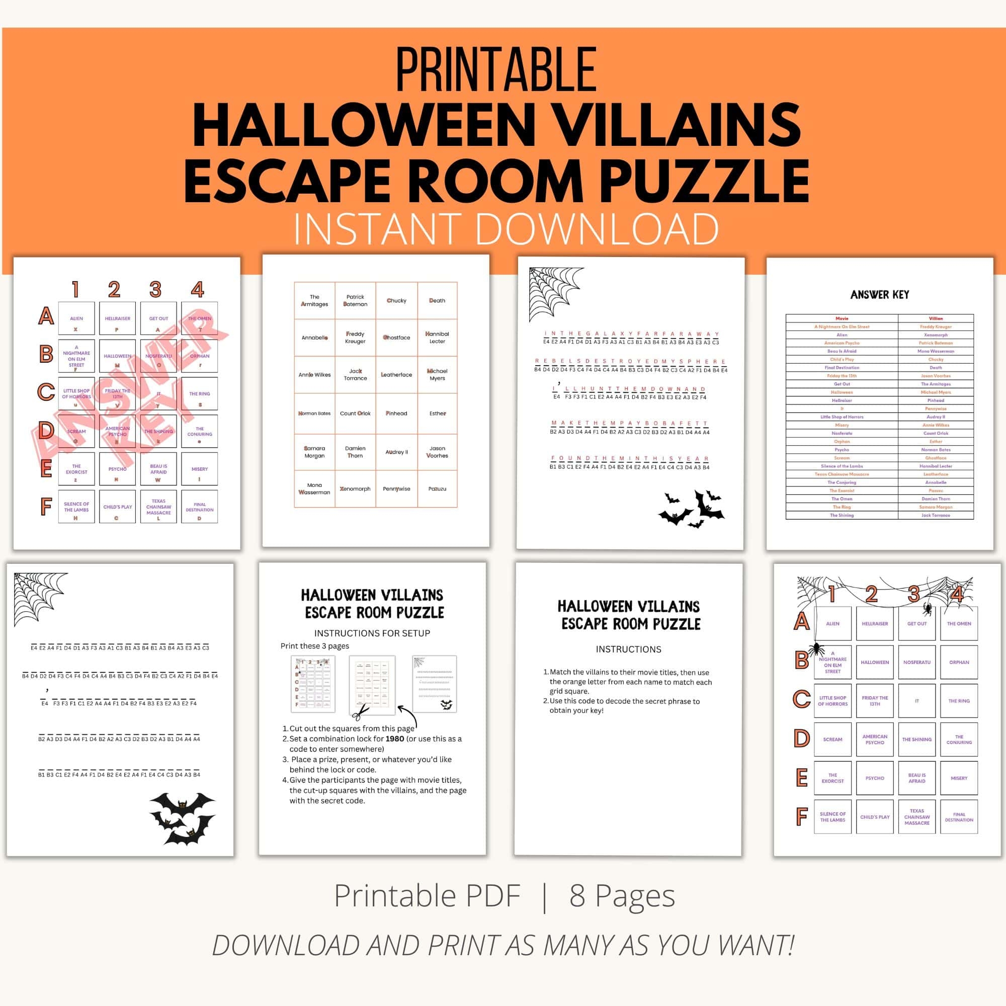 Escape Room Printable Puzzles