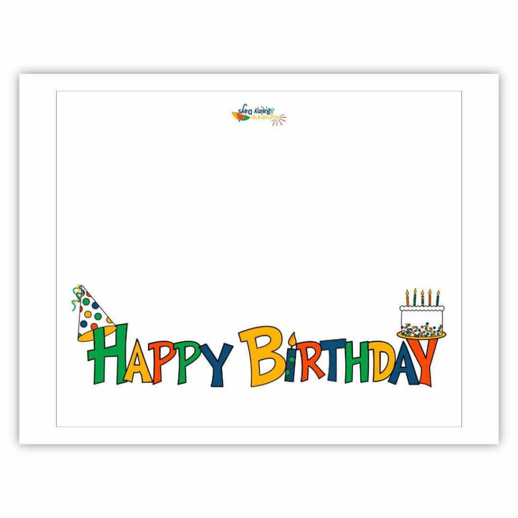 Free Printable Birthday Card Template