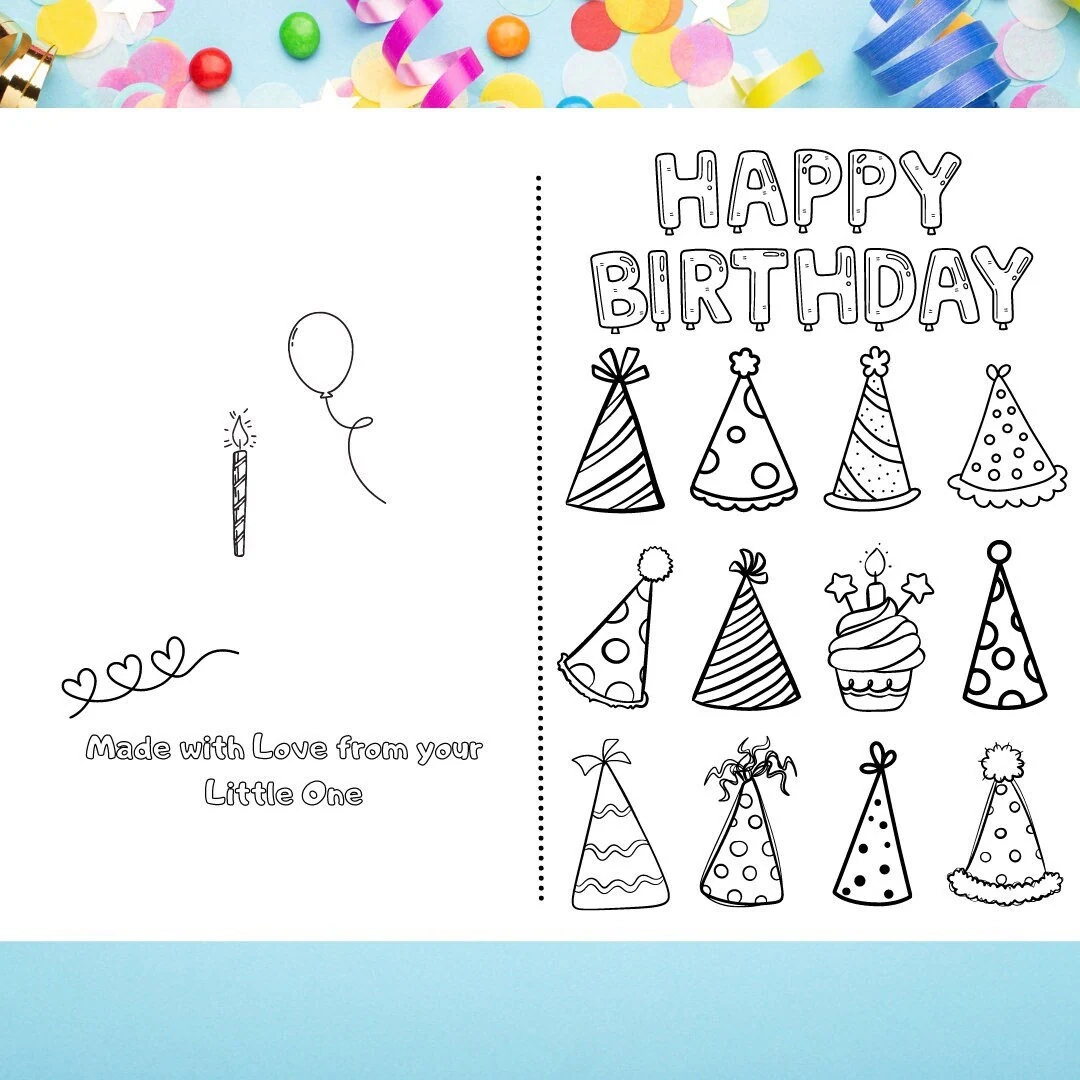 Birthday Card Template Printable