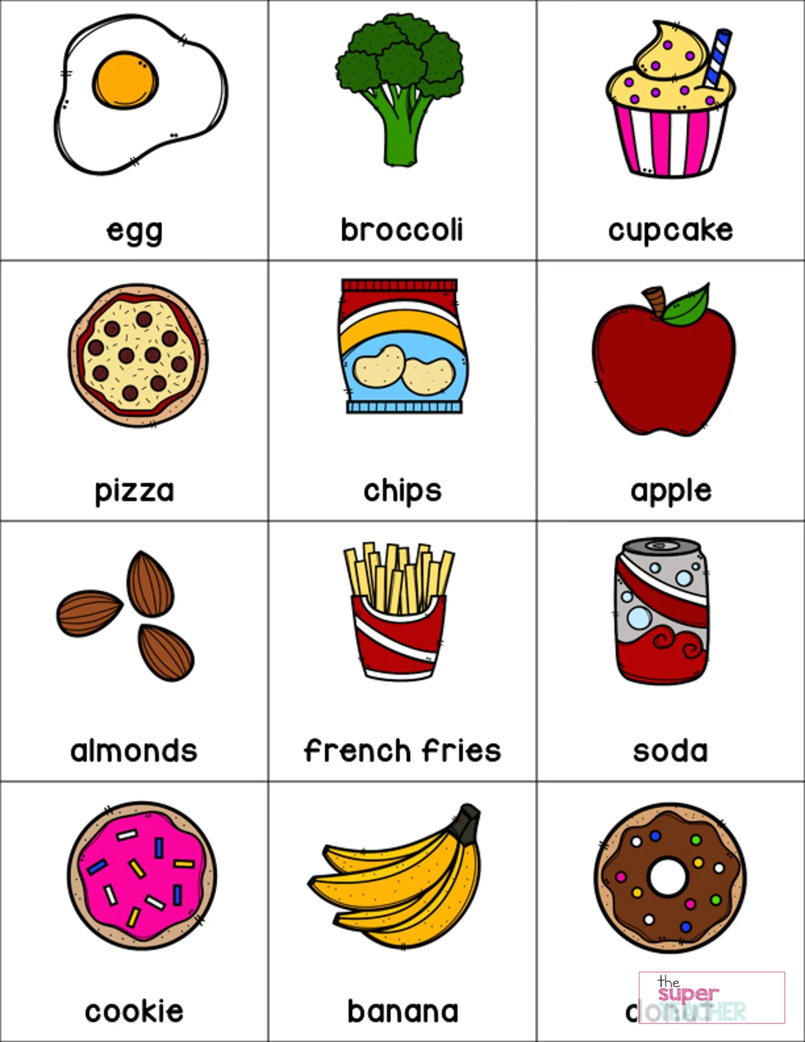 Healthy Foods Worksheet FREE DOWNLOAD The Super Teacher