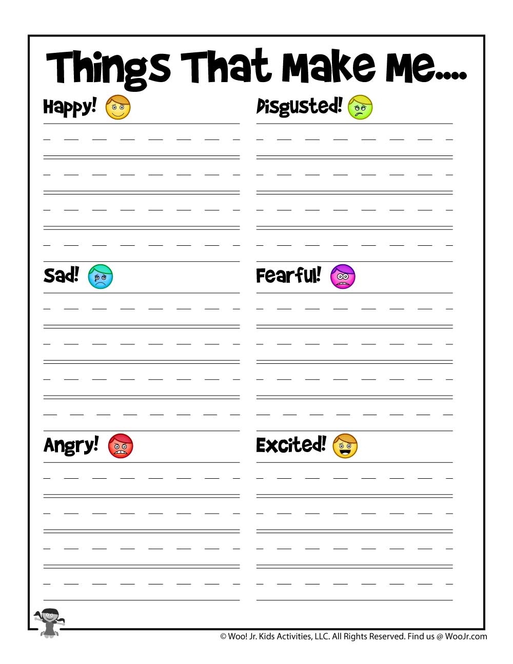 Helping Kids Identify Emotions Worksheets Woo Jr Kids 