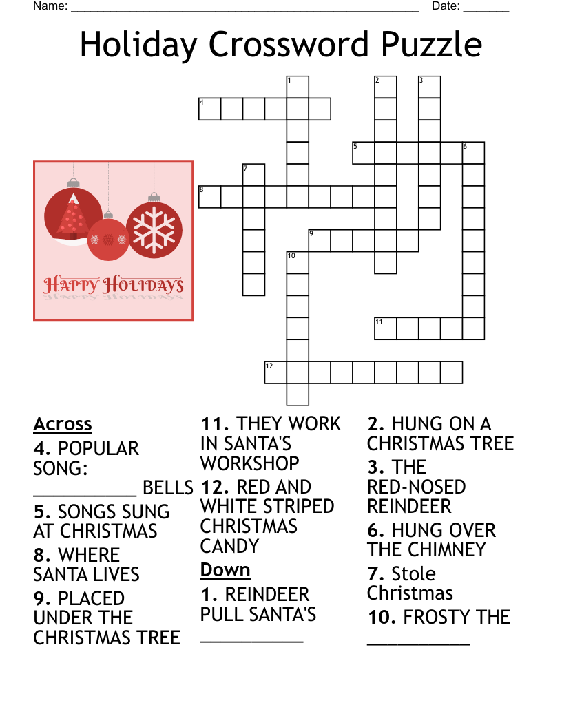 Free Holiday Printable Puzzles