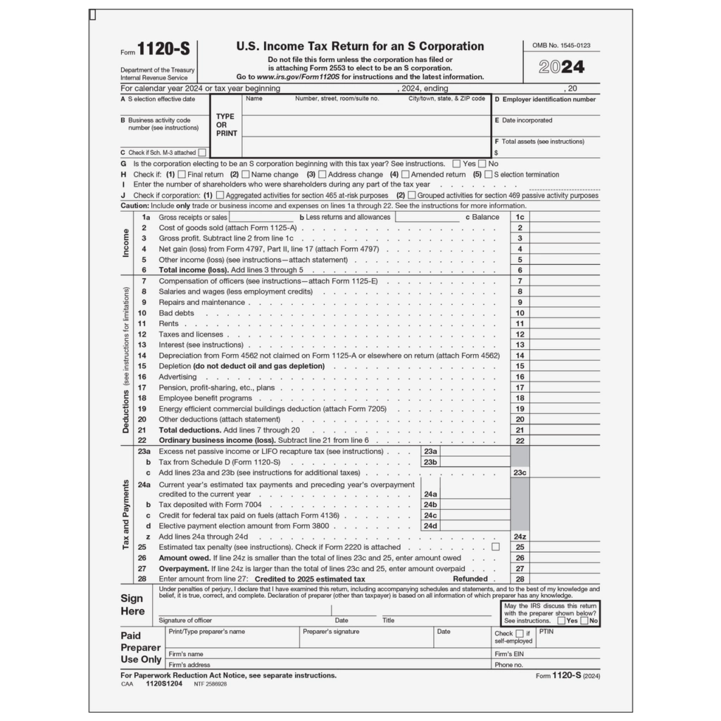 How To File Form 1120 S A Complete Guide For S Corporations