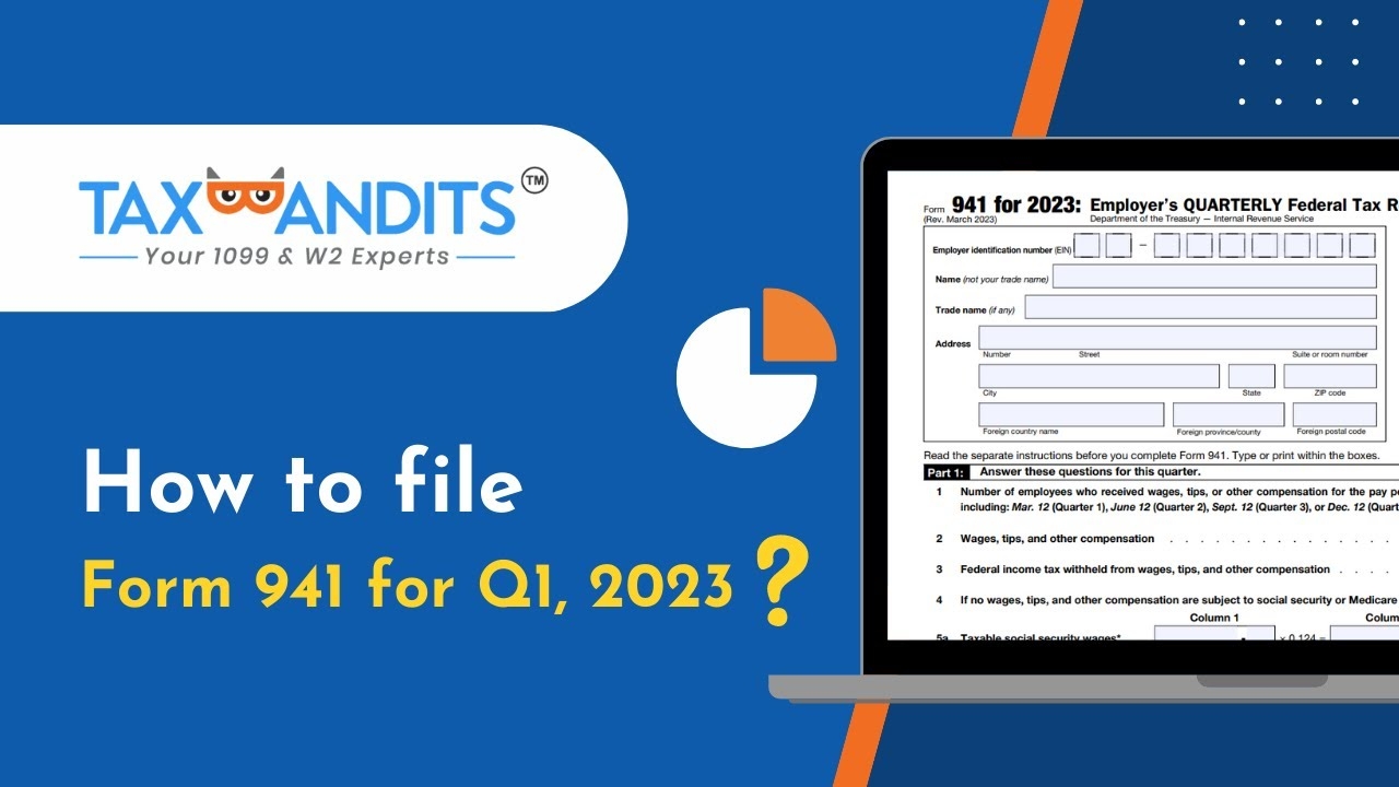How To File Form 941 For The 2023 Tax Year