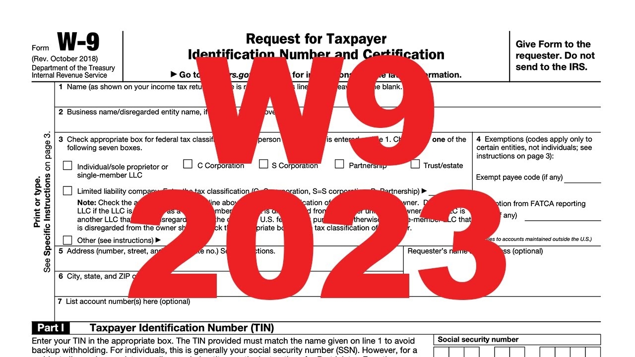 Updated W9 Form 2023