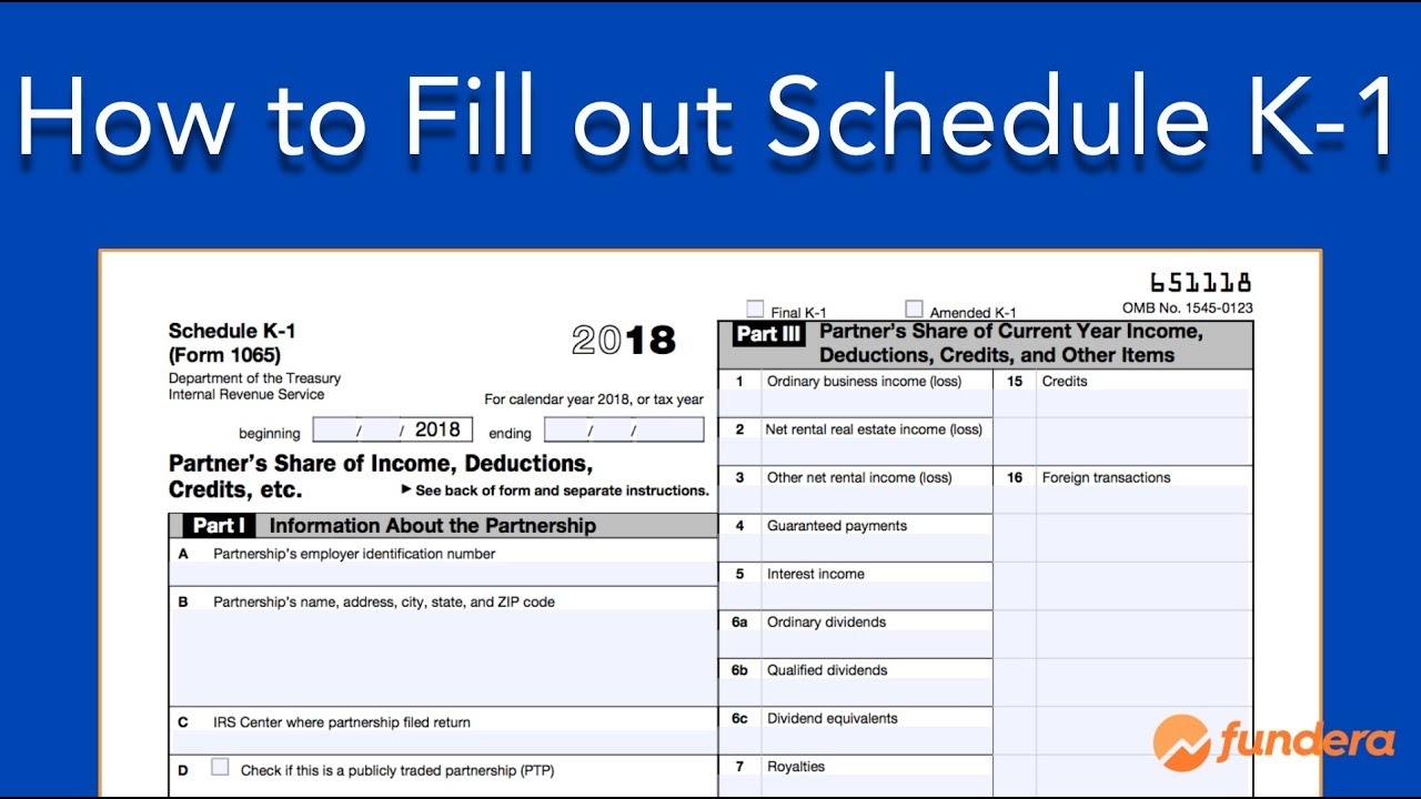 Irs Form 1065 K1