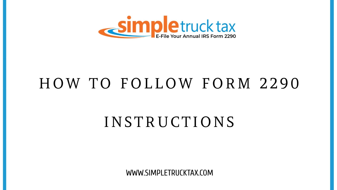 Irs Form 2290 Instructions 2024