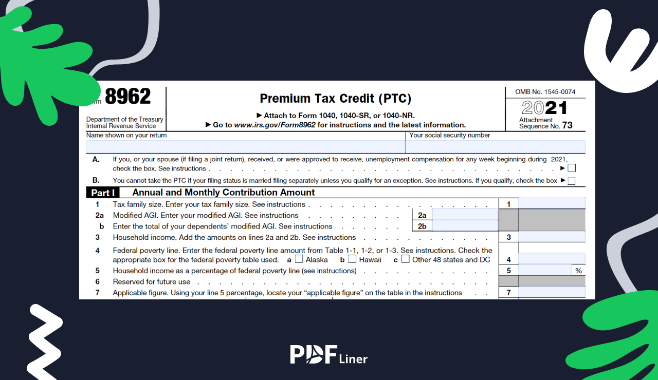 Tax Form 8962 Printable 2023
