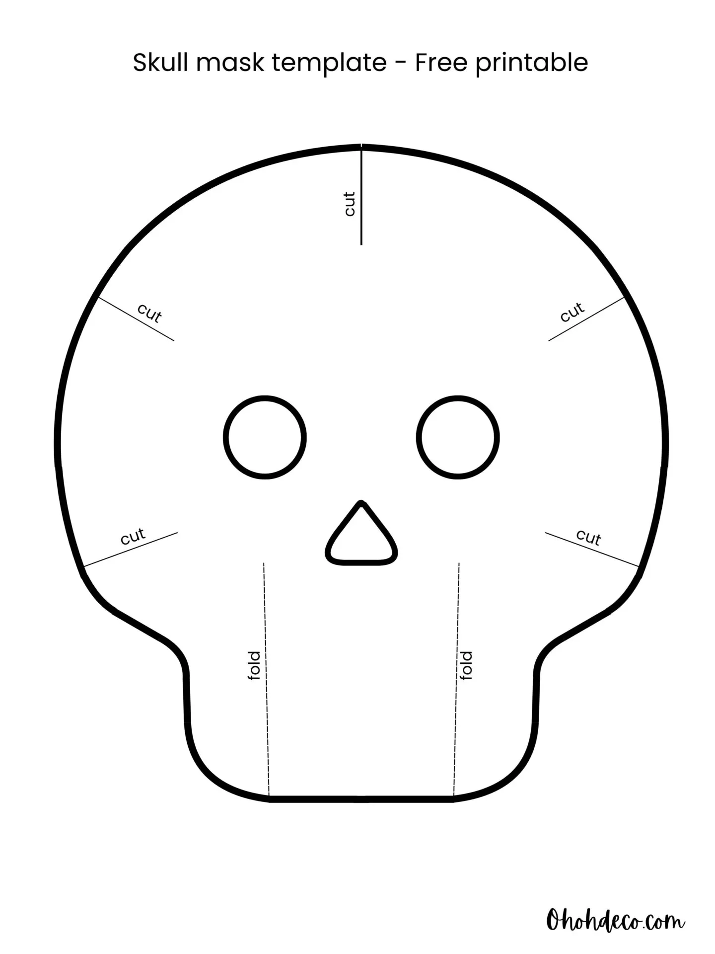 Skull Printable Template