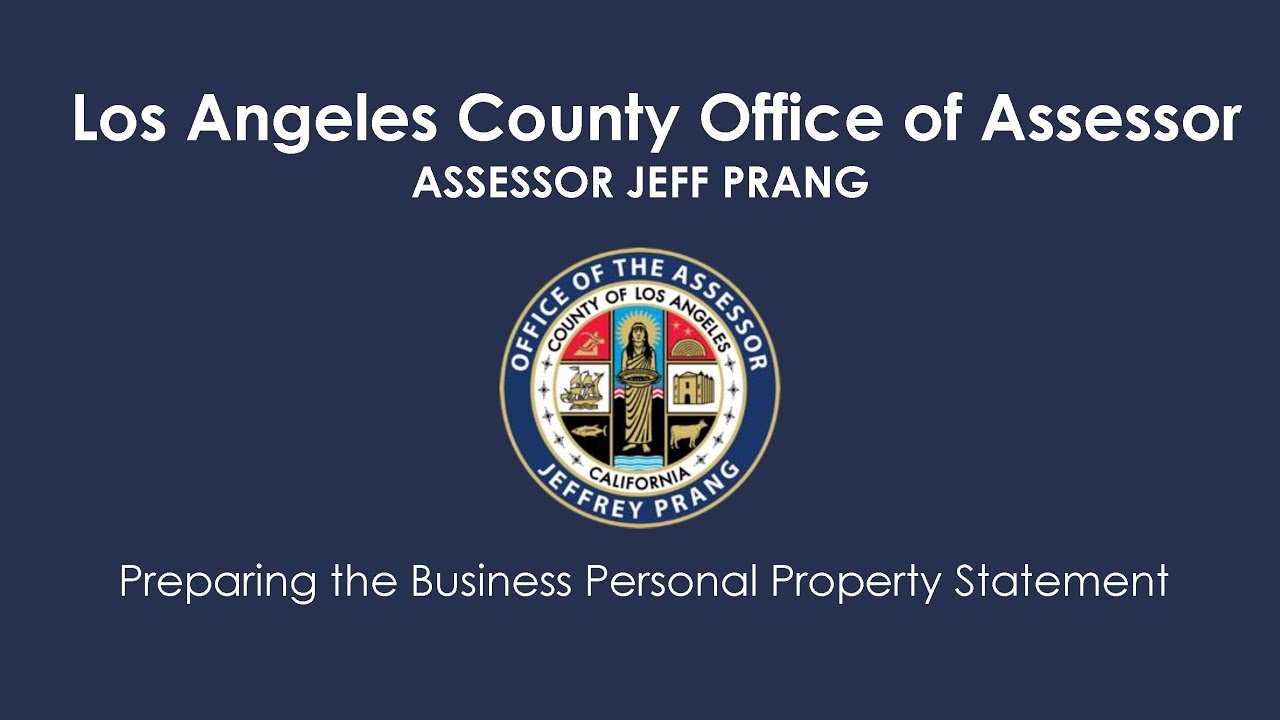 How To Prepare A Business Personal Property Statement Form 571 L