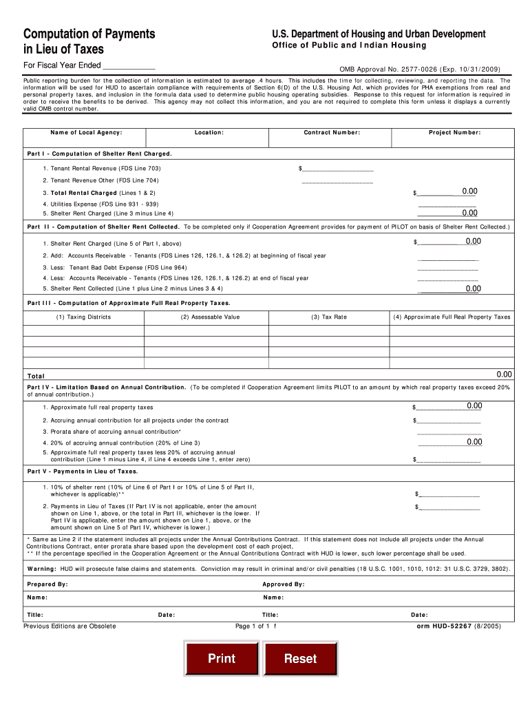 HUD 52267 Form Fill Online Printable Fillable Blank PdfFiller