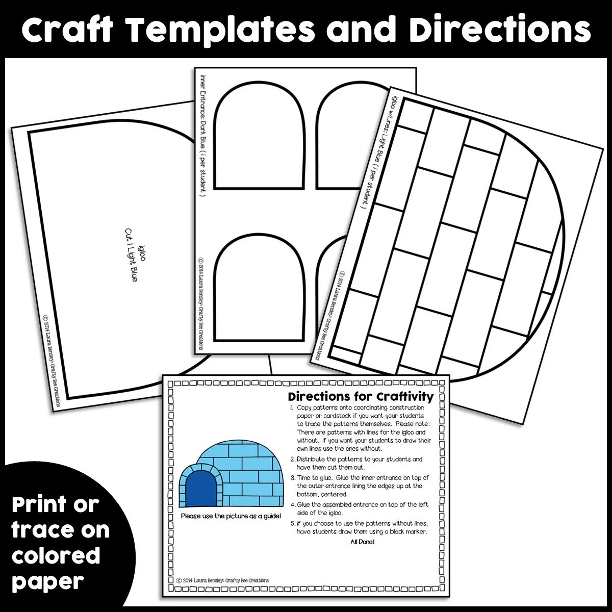 Igloo Craft Winter Craft Winter Activities Igloo Activities 