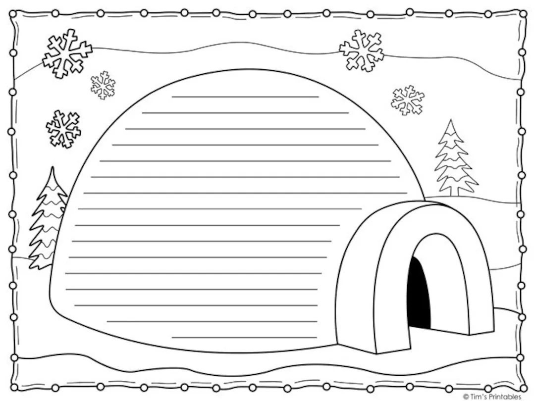 Igloo Template Printable