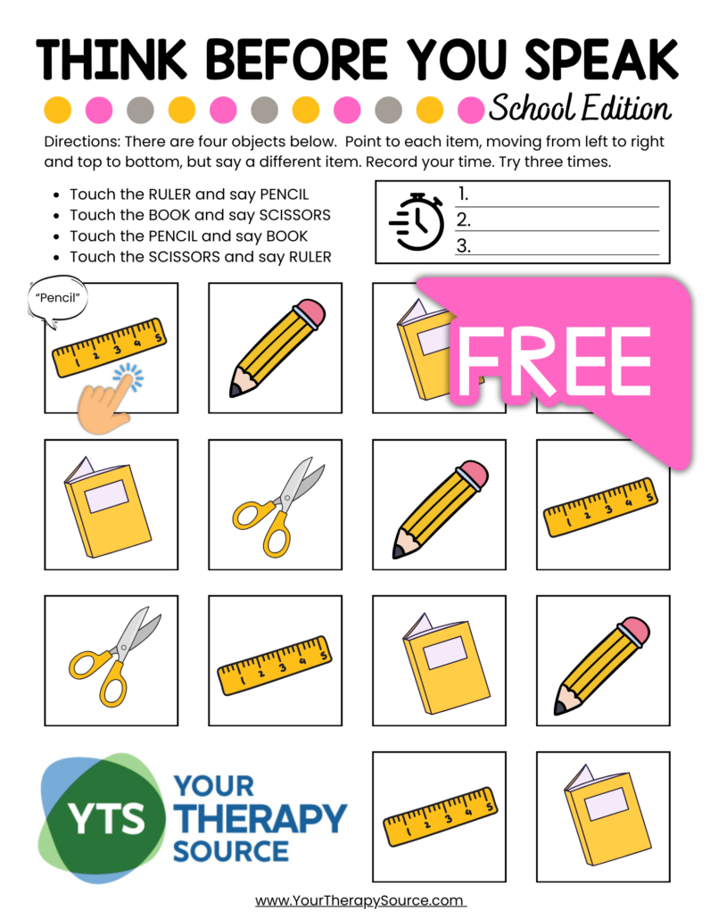 Impulse Control Worksheets Free Your Therapy Source