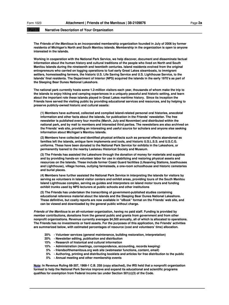 Irs 501c3 Application Form 1023 Printable