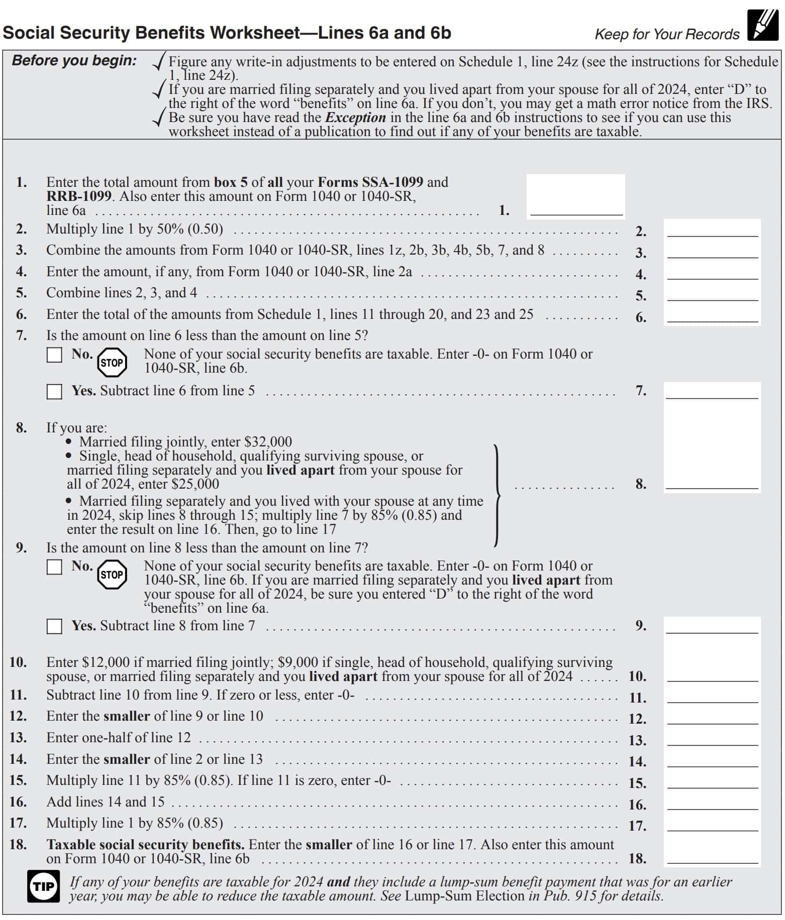 Printable Form 1040-Sr