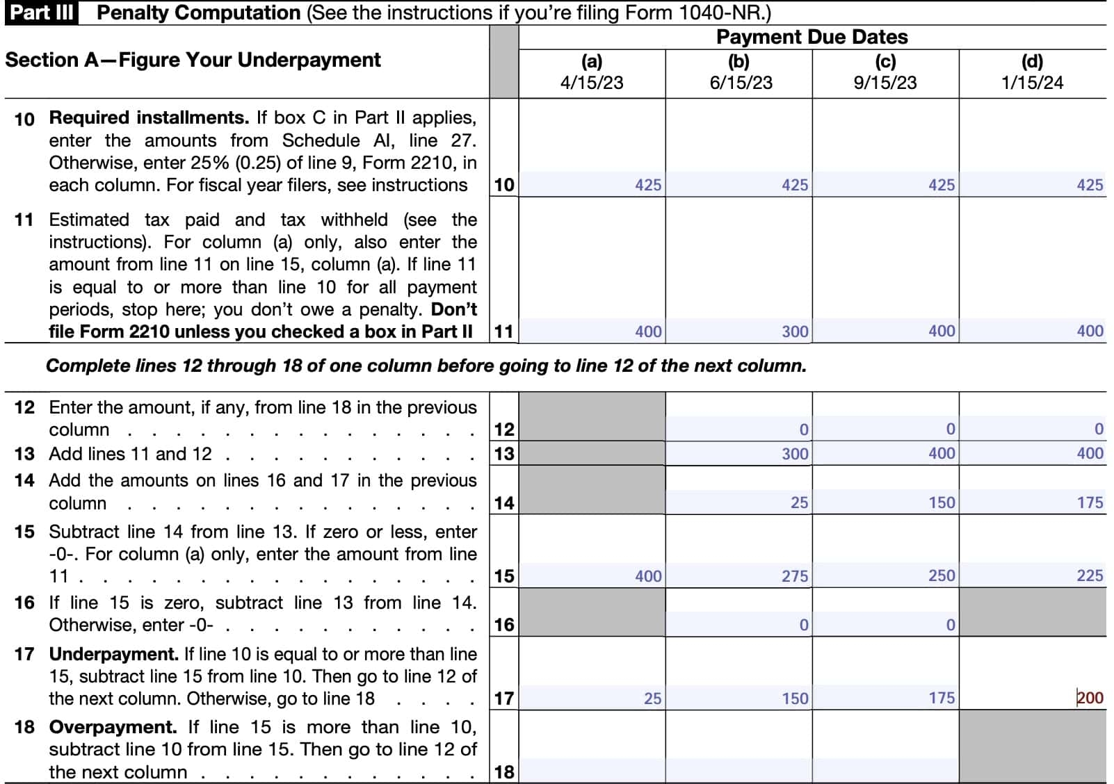 Irs Form 2210 Instructions 2024