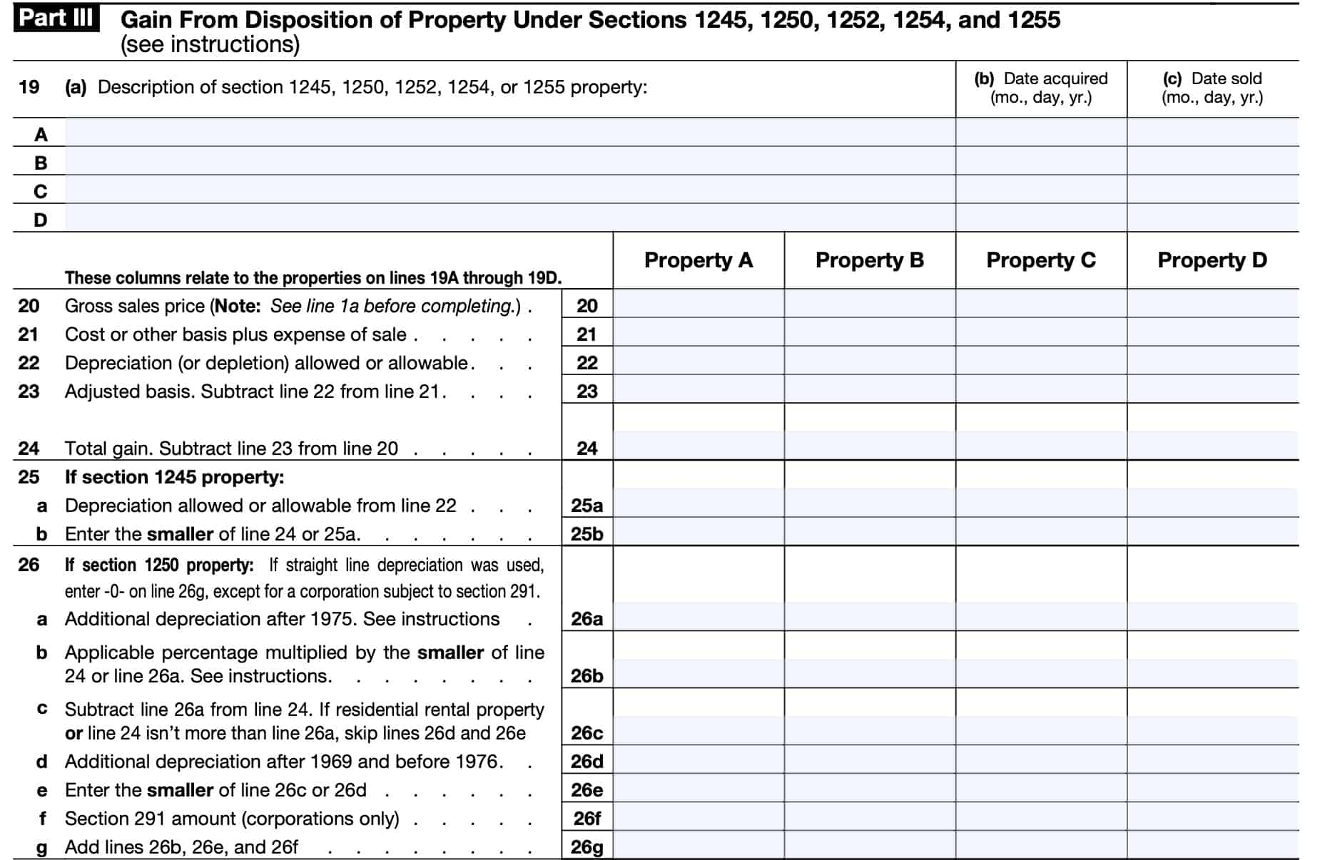 Irs Form 4797 2025