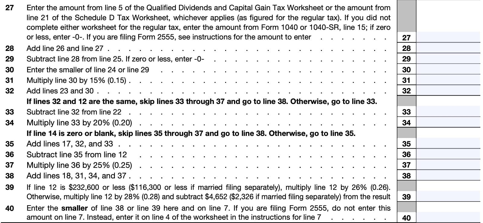 Irs Form 6251 2025