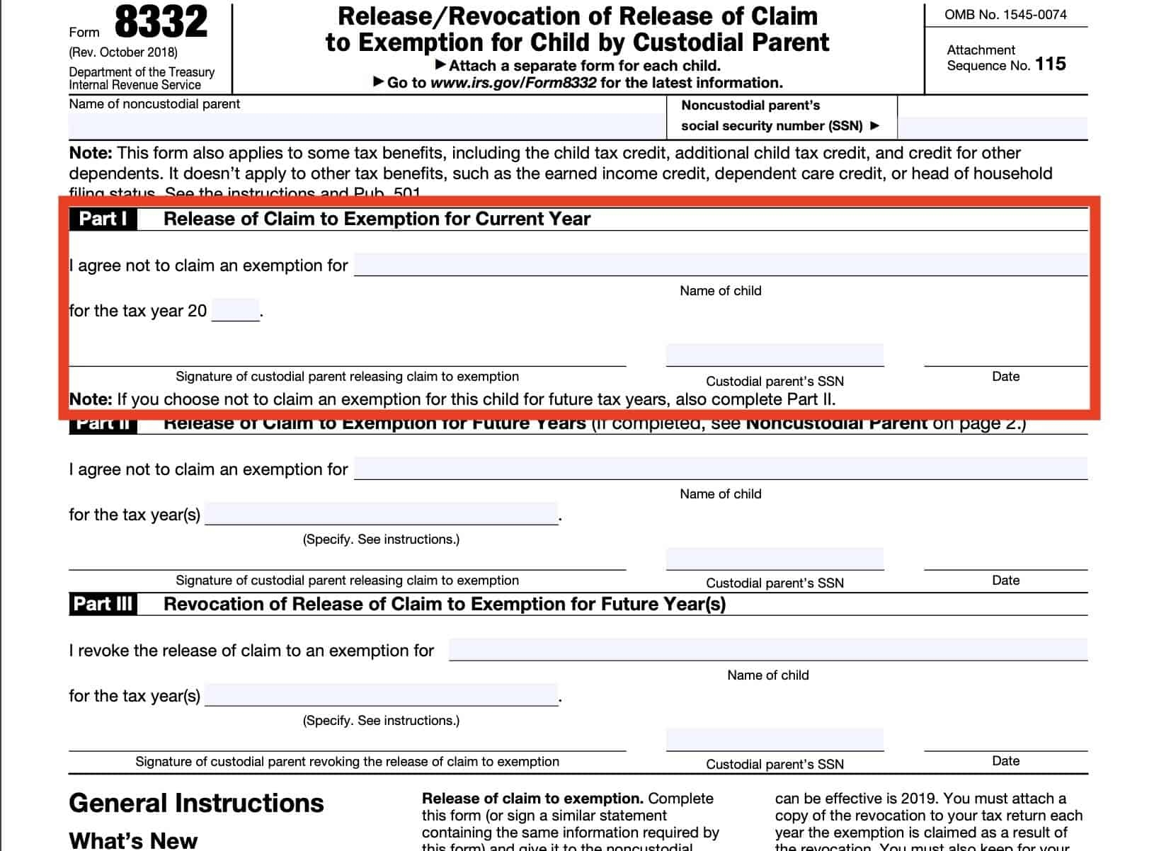 Irs Form To Allow Someone To Claim Dependent