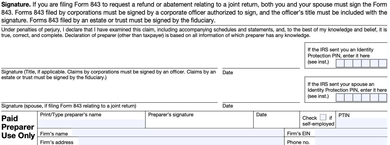 Irs Form 843 Download