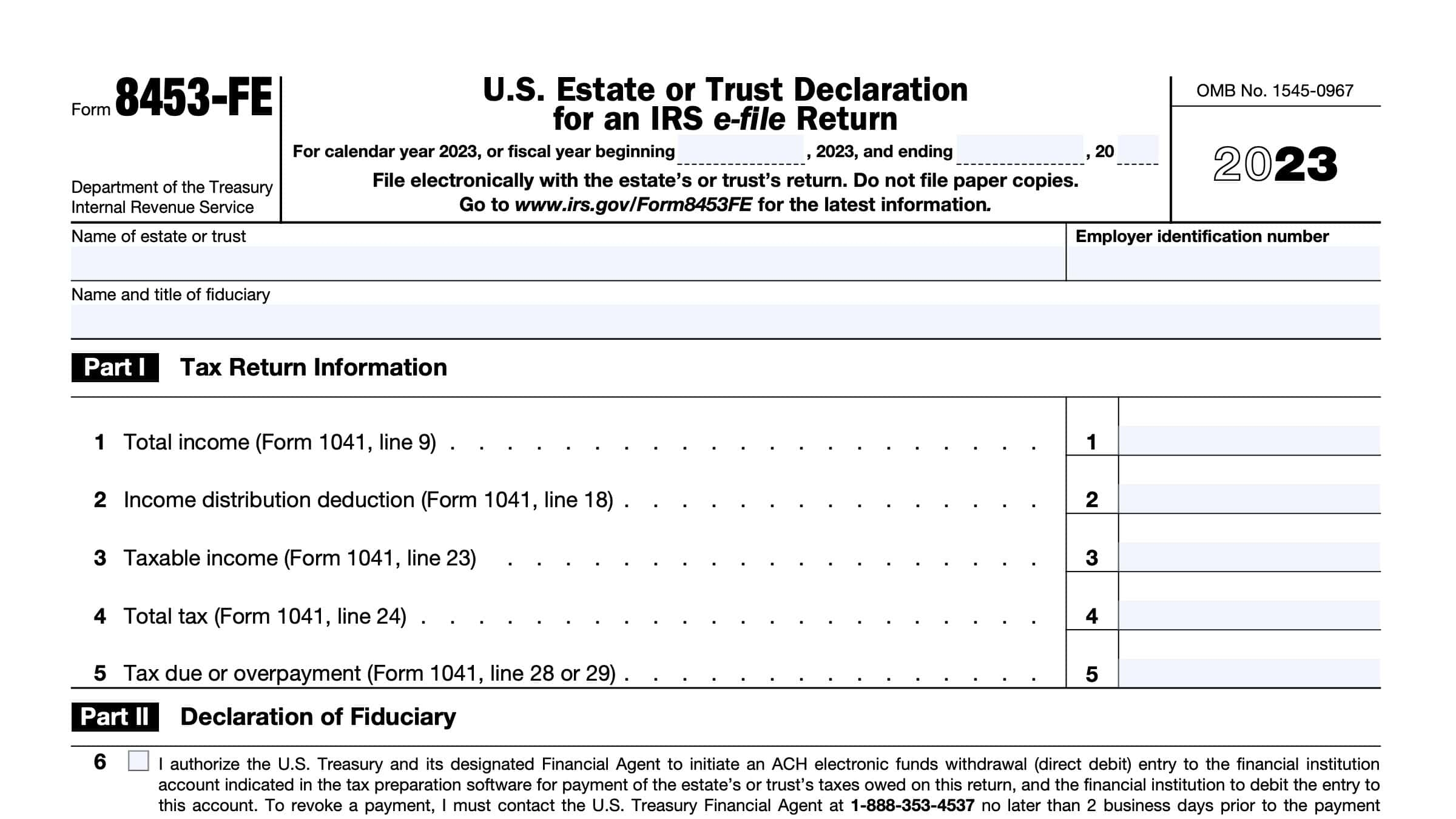 Irs Form M-8453