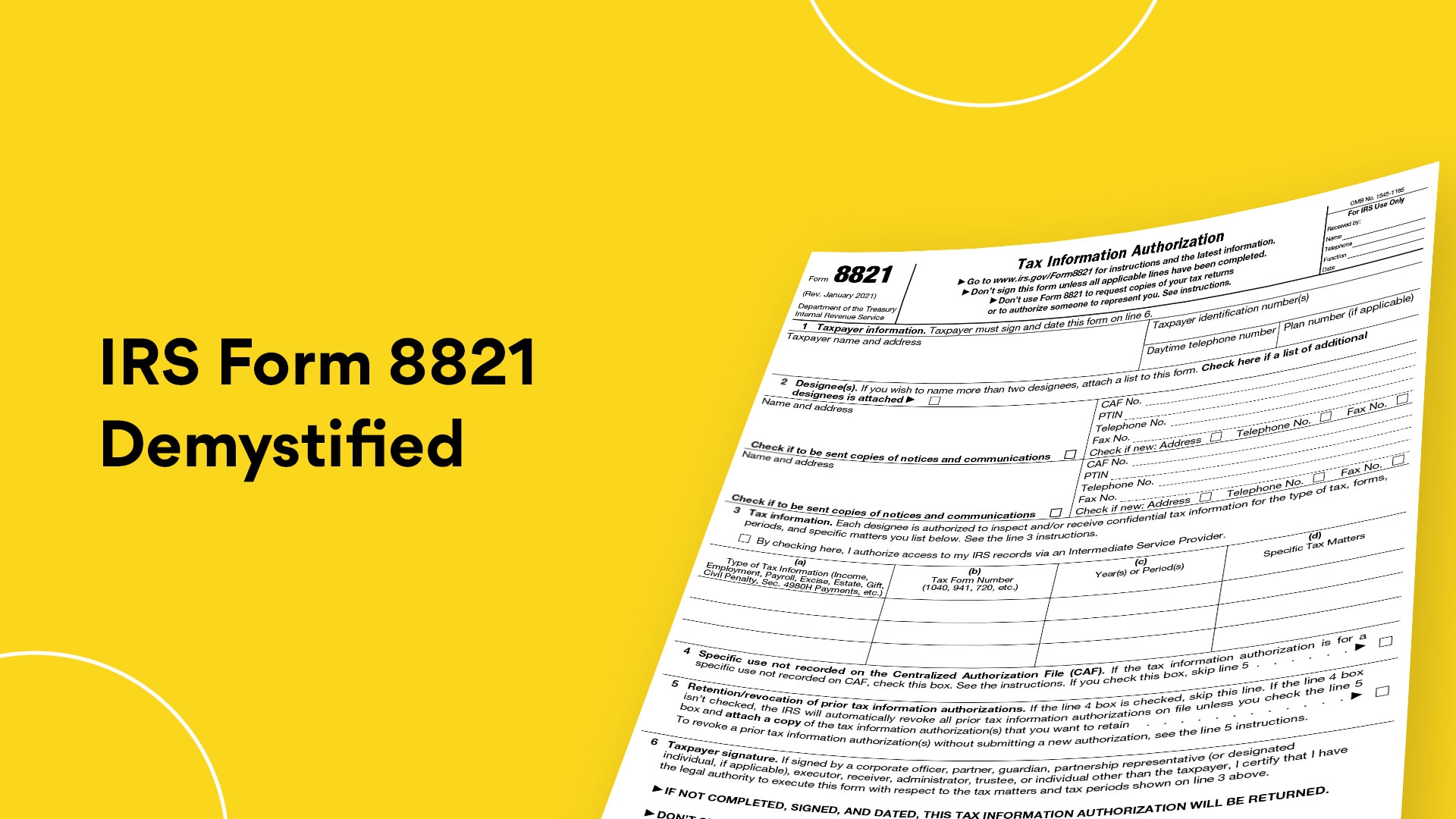 Printable Form 8821