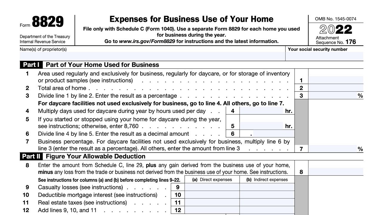IRS Form 8829 Walkthrough ARCHIVED COPY READ COMMENTS ONLY