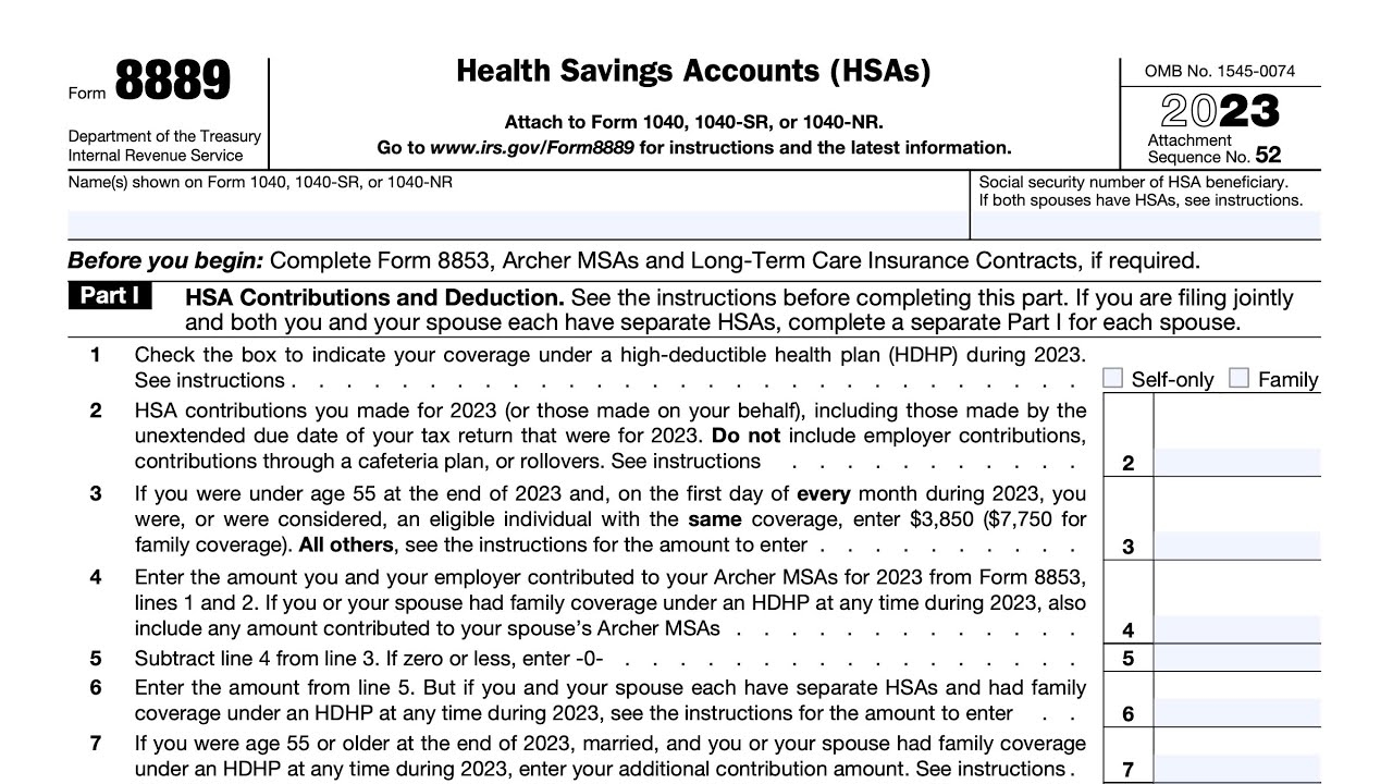 Irs Form Hsa