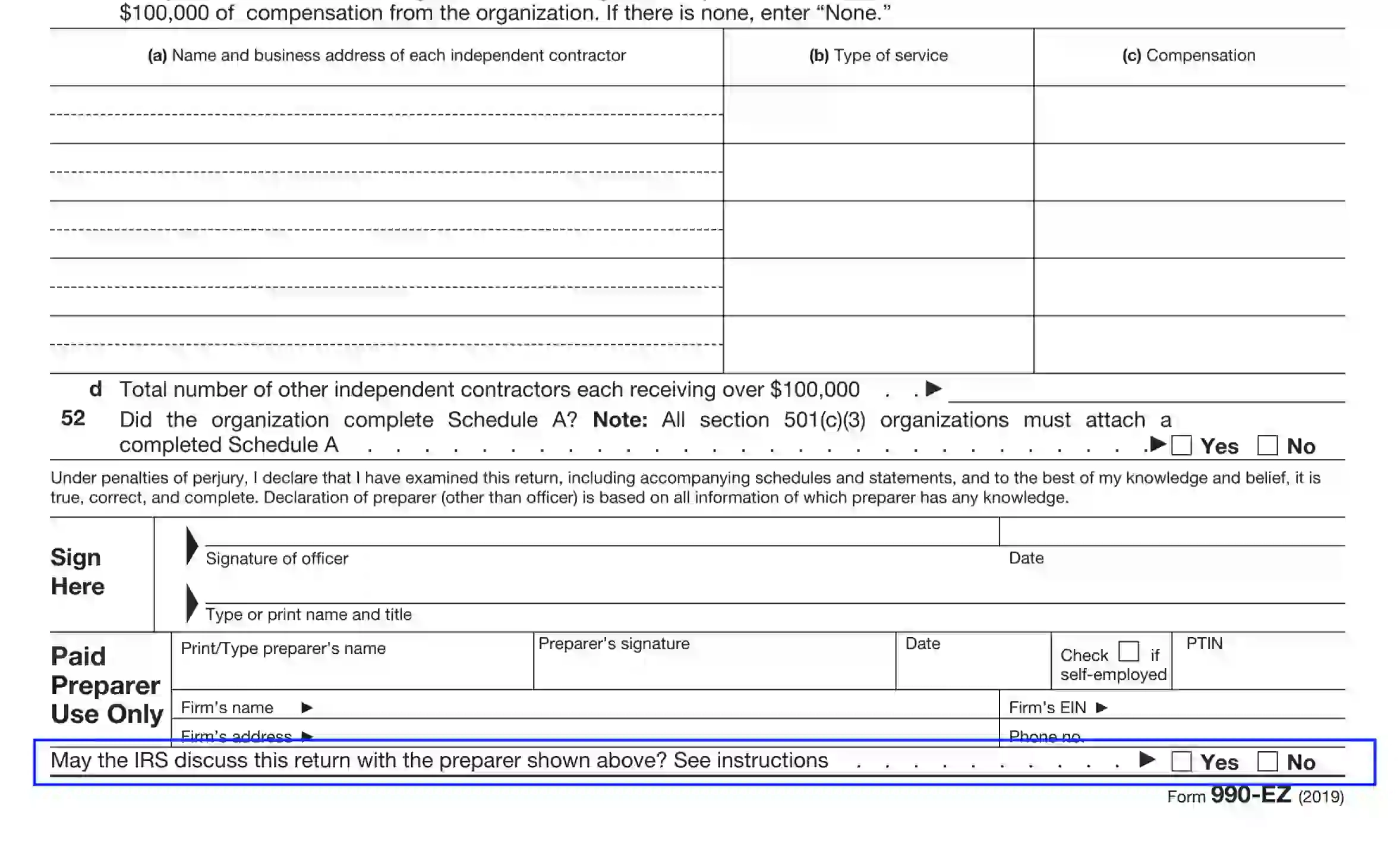 Form 990 N Printable 2020