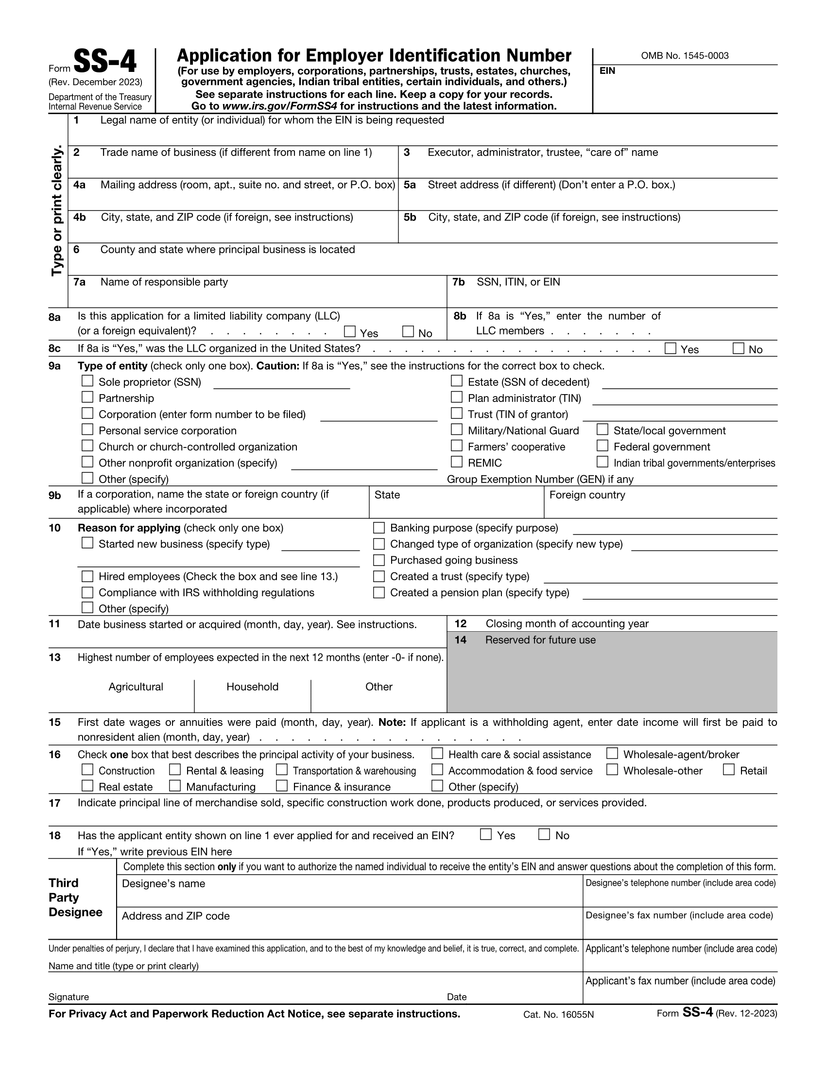 Ss4 Form Pdf 2023