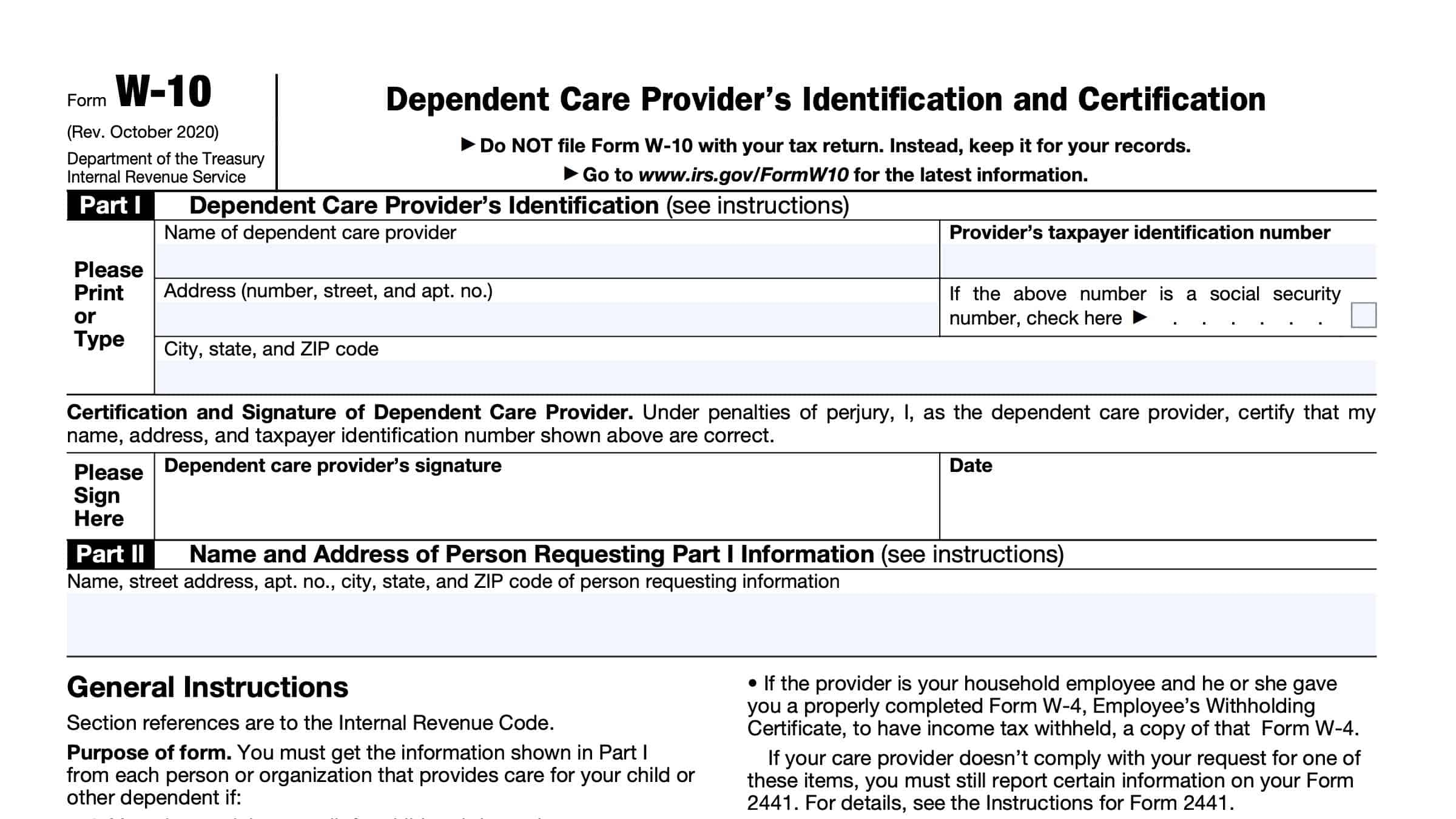 Tax Form For Dependent Child