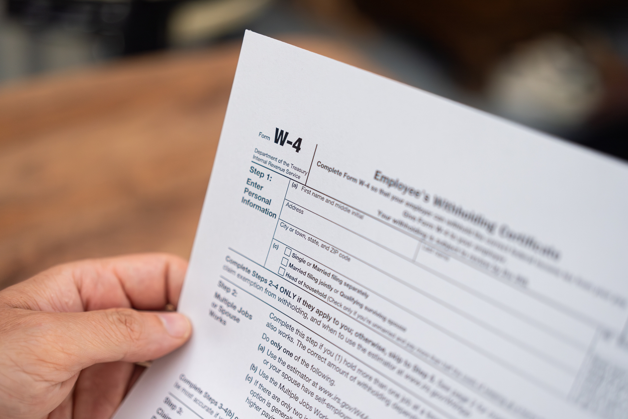 Irs Form W 4p 2026