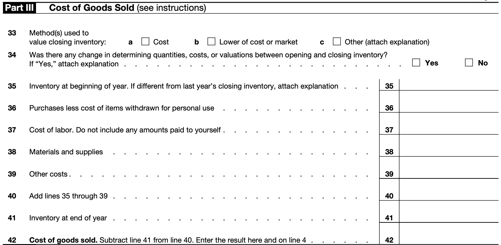 IRS Schedule C Form 1040 Instructions 2024 Guide Excel Capital