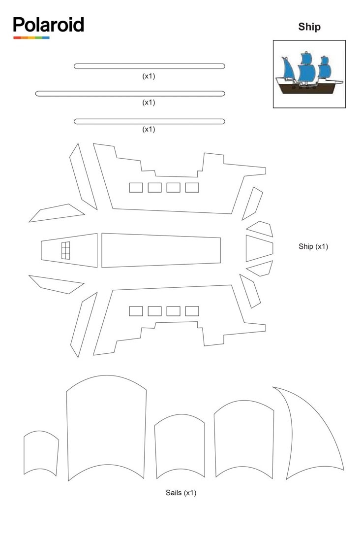 3d Boat Template Printable