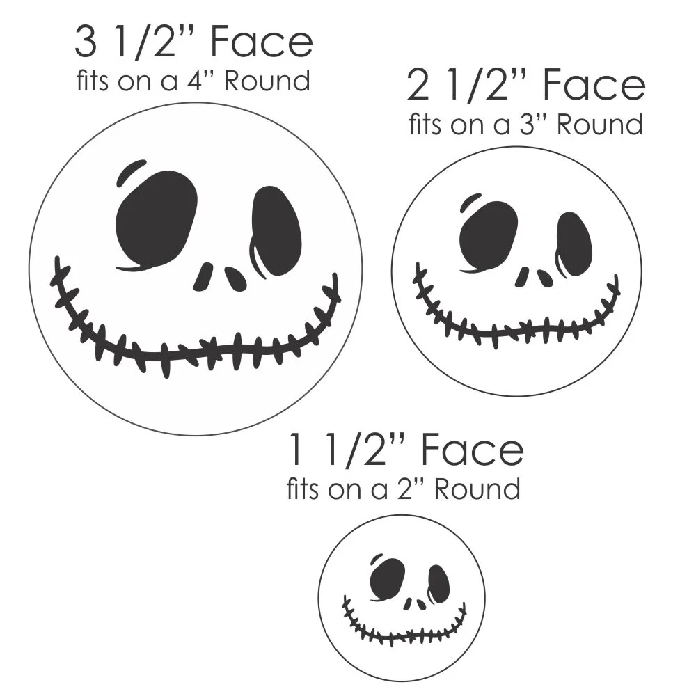 Jack Skellington Face Cookie Stencil Decorate Jack Skeleton Face 