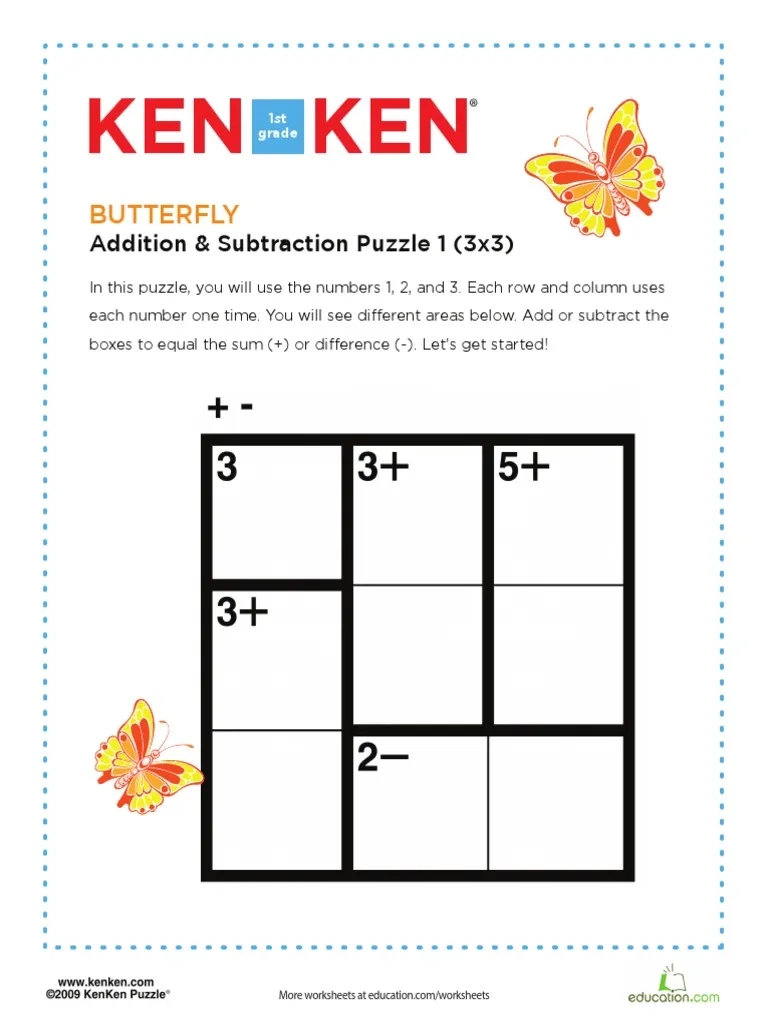 Kenken Puzzles Free Online Printable