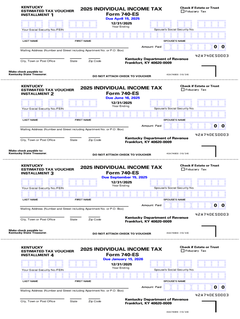 Printable Ky State Tax Form 740